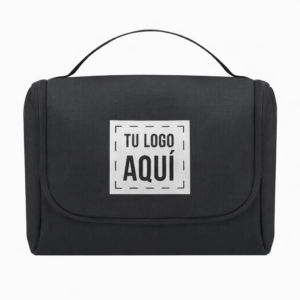 neceser de viaje negro personalizado