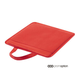 Home 14 Cojín personalizable rojo Rostel, fabricado en material non-woven con asa de transporte y acolchado grueso
