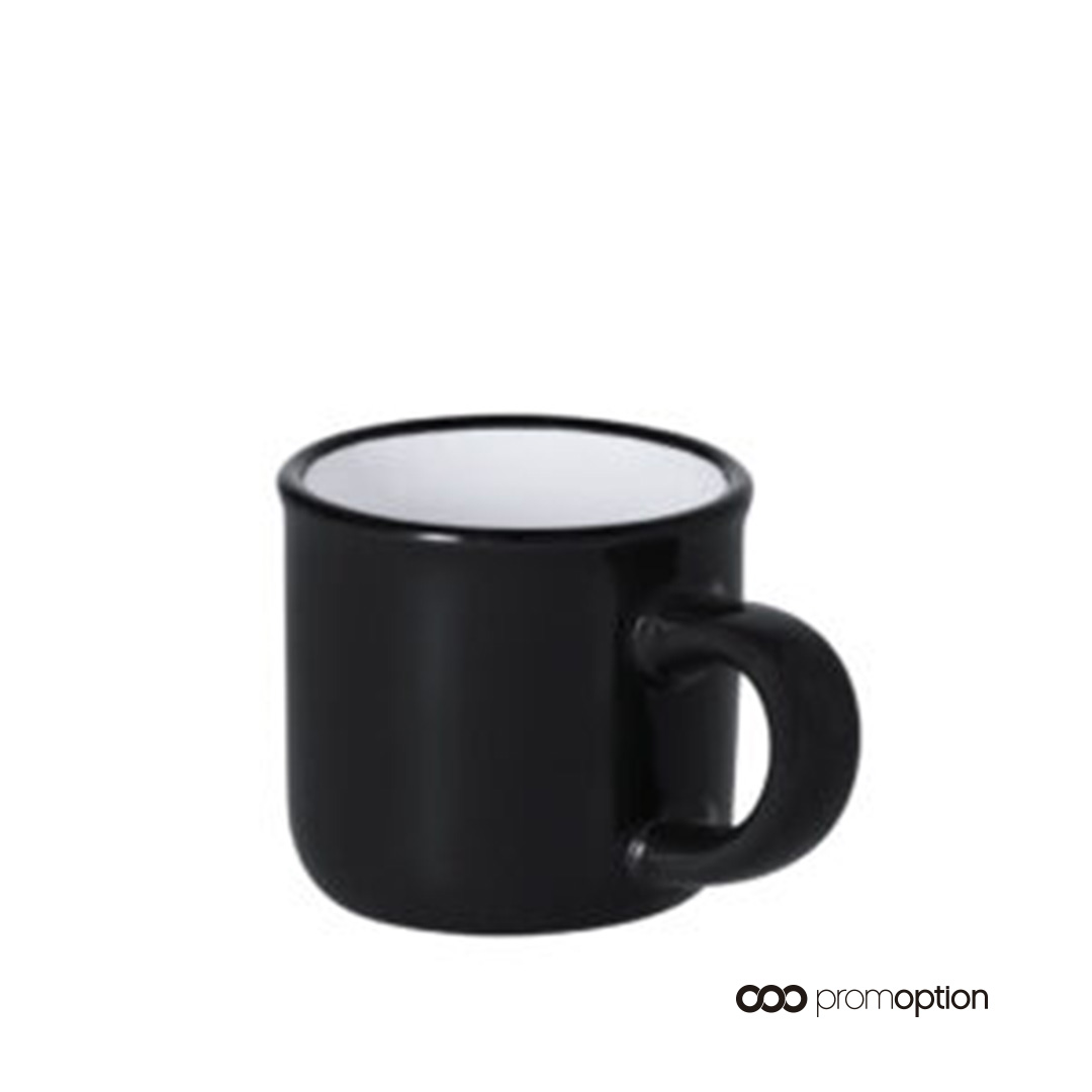 Taza Cerámica Personalizada Ridot 4 Taza cerámica personalizada color negro, diseño vintage.