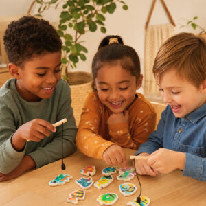 Alternative view of Juego de madera para niños Fishy
